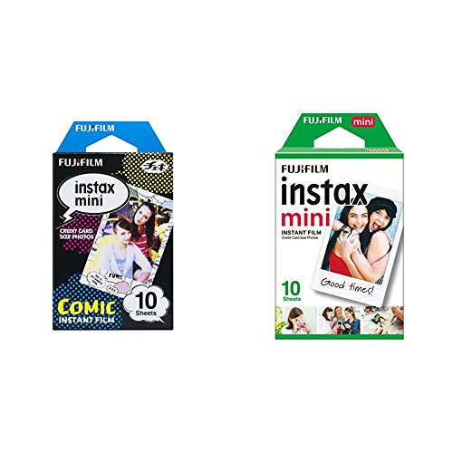Fujifilm Instax Mini Monopack de 10 Films pour développement Instantané Comic + 1x10 Films