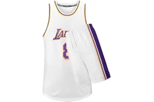 HUAXUES Basketball Jersey for Kids Fans Shorts Home Away Sports Vest for Boys Girls Youth Set Fashion Gifts