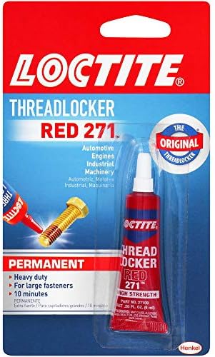 Loctite Threadlocker Red 271,0.20 fl. oz(209741)