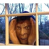 Scary Peeper Halloween Decoration - Peeping Tom Look Alike - Realistic Prank That Attaches To A Window To Scare Trick Or Treaters.