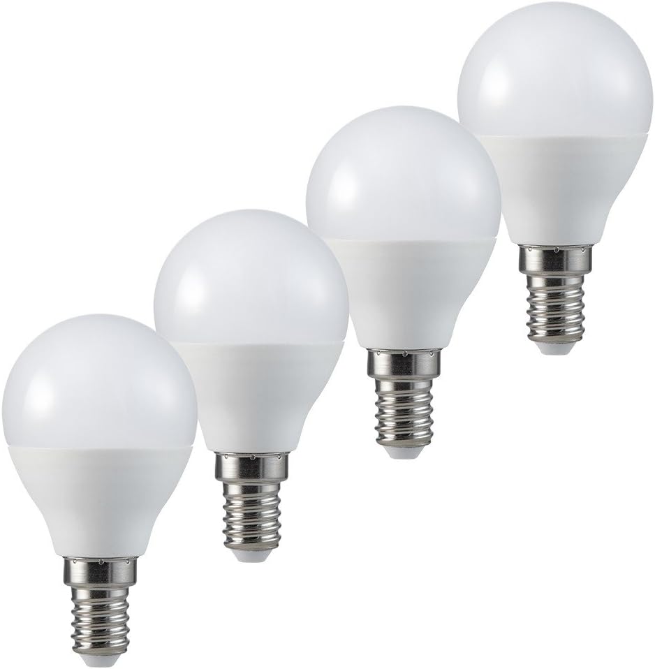 MÜLLER-LICHT LED Drop Shape Replaces 25 W, Plastic, E14, 3 W, White, Set of 4, 4 Stück (1er Pack)