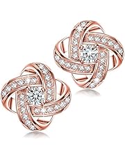 Alex Perry Satelliten Serie 925 Sterling Silber Ohrstecker Ohrringe Damen mit 5A Zirkonia, Gold Plattiert, Geschenke für Sie, Allergenfrei Nickelfrei, Bestanden SGS Test
