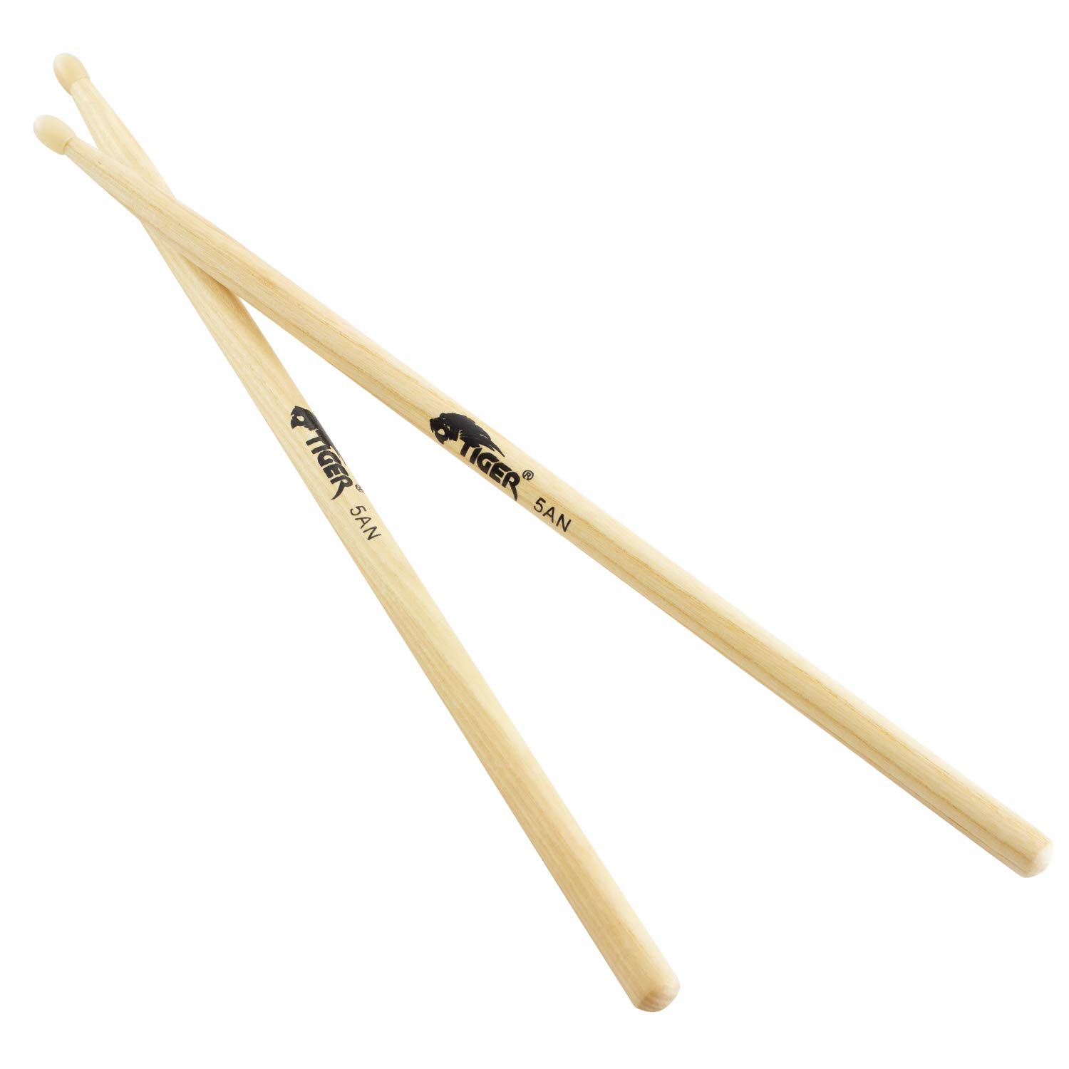 Tiger Hickory 5A Drumsticks, Natural, One Pair