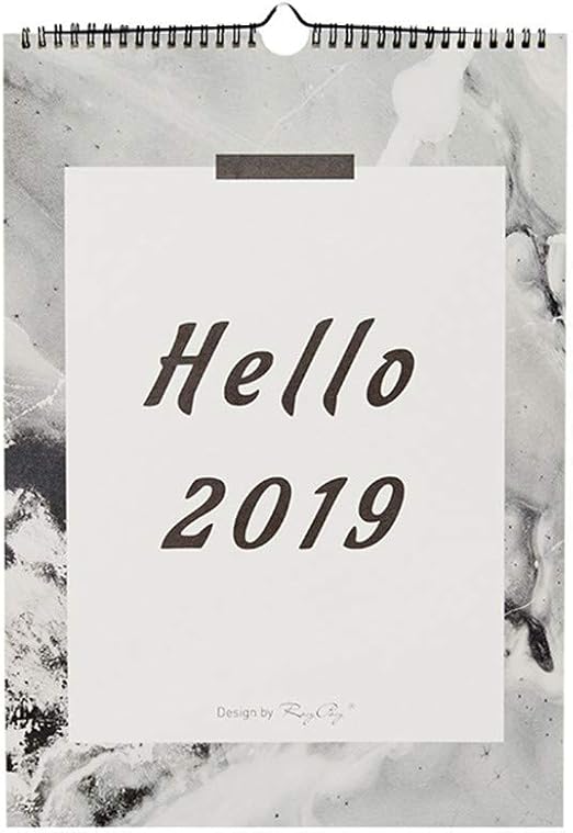 Amazon 壁掛カレンダー 19年 北欧風 シンプル 簡単 壁掛け ホーム装飾品 デコレーション 撮影道具 撮影背景 多機能 オシャレ インテリア カレンダー 文房具 オフィス用品