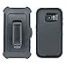Samsung Galaxy S7 Cover | 2-in-1 Screen Protector & Holster Case | Full Body Military Grade Edge-to-Edge Protection with carrying belt clip| Drop Proof Shockproof Dustproof | Black / Black