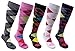 socks n socks - Women's 5-pair Argyle Design Turkish Cotton Knee high Socks