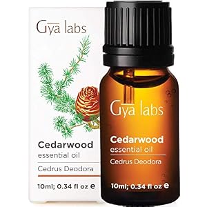 Gya Labs Cedarwood Essential Oil for Hair Growth (10ml) – Pure, Therapeutic Grade Cedarwood Oil – Perfect for…