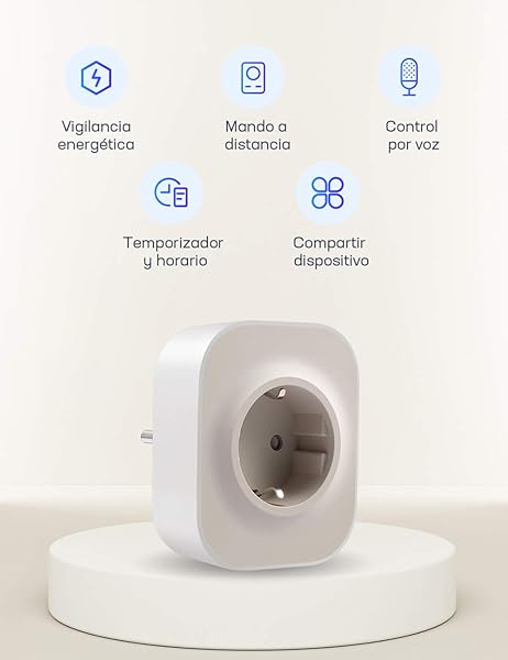 Enchufe Inteligente TECKIN WiFi Mini Toma Inteligente Monitor de Energa 16A 3680W Smart Plug Compatible con Alexa y Google Assistant No Requiere Concentrador Soporta Red de 2 4GHz 2 Pack