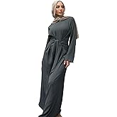 Abaya Dress for Muslim Eid Prayer Jilbab Dubai Women Maxi Kaftan Islamic Salah Dress Soft Muslim Women Clothes