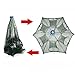 Foldable Bait Cast Mesh Trap Net Portable Fishing Landing Net Shrimp Cage for Fish Lobster Prawn Minnow Crayfish Crab with Hand Rope Floating Circle (6 Sides 6 Holes)