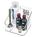 mDesign Storage Organizer Holder for Hair Dryer, Cologne, Shaving Tools - Clear