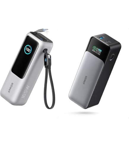 Amazon.com: Anker 25K Power Bank 165W USB-C Retractable