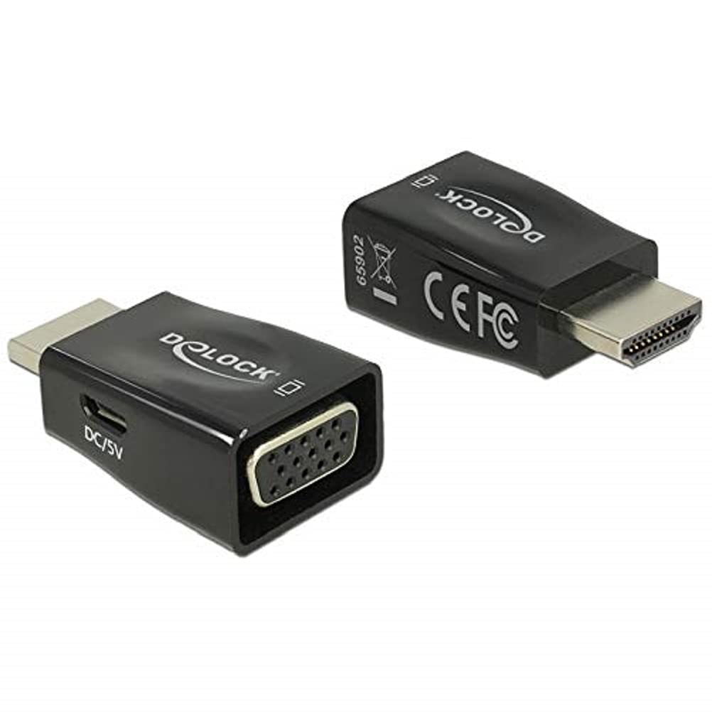 DeLOCK - Adapter HDMI-A male > VGA female screwless - adapter - digital/display/video, 65902