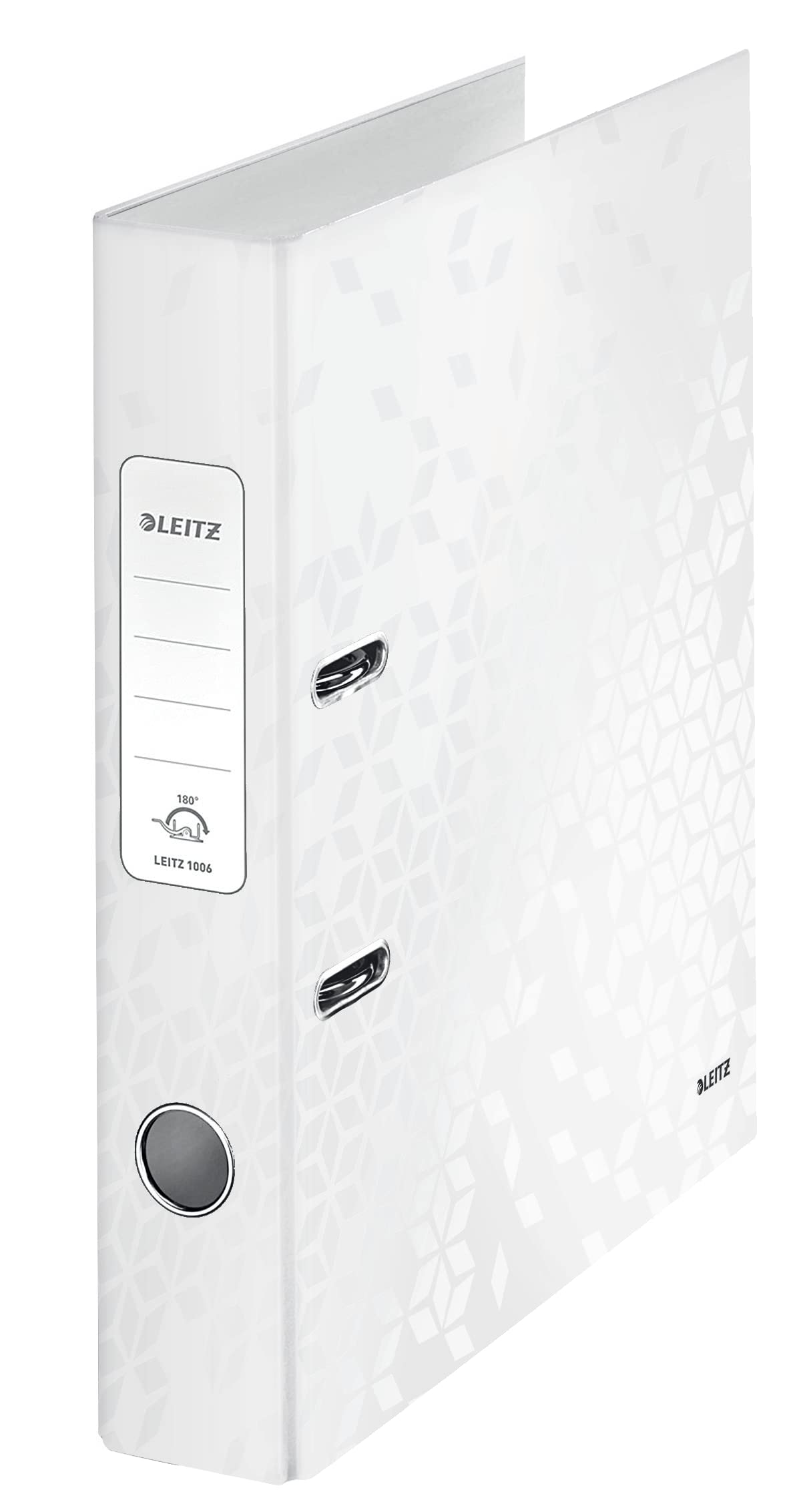 Leitz Lever Arch File, Pearl white, 50 mm spine width, WOW Range, 10060001