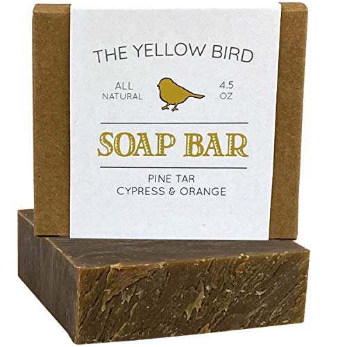 Pine Tar Bar Soap Natural Face Soap, Body Soap. Handmade in USA with Organic Ingredients