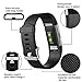 Smasy Replacement Bands Compatible with Fitbit Charge 2, Soft Silicone Adjustable Sport Wristbands Small Large (Black, Large(6.7