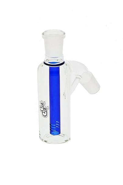 Jelly Joker Bong-Vorkühler mit Tauchrohr aus blauem Glas - 18,8 mm, 13,5cm - head&nature Bong-Kollektion