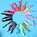 Susufaa 100 Pcs / Lot Candy Color Ribbon Ponytail Holder Yoga Twist Elastic Band or Hair Ties Hair Accessories