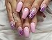 ECBASKET 500 PCS Stiletto False Nails Short Acrylic Nail Tips 10 sizes Full Coverage Fake Nails (100PCS Nail Forms)
