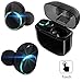 True Wireless Earbuds,Bluetooth Headphones TWS Touch Control BT V4.2 Headset with Mic Charging Box Sweatproof Mini Stereo Sports Gym Running Earphones Dual In-Ear Phone Earpieces for iPhone X 7S IOS