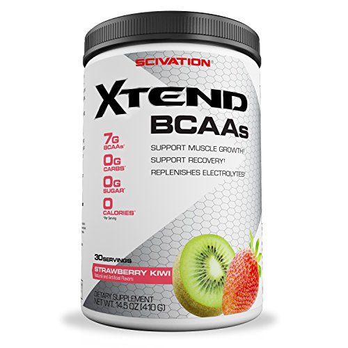 Scivation Xtend BCAA Powder, Branched Chain Amino Acids, BCAAs, Strawberry Kiwi, 30 Servings