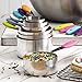 Measuring Cups Stainless Steel by Go Simply Amazing - Complete 12 Piece Nesting Measuring Cup and Spoons Set -Perfect For Cooking and Baking - Dry or Liquid Ingredients - Rustproof and Dishwasher Safe
