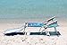 Tommy Bahama 5-Position Big Kahuna Folding Beach Chair with Sun Canopy - Blue Print