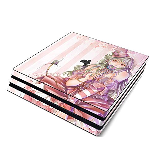 Candy Girl Full Faceplates Skin Decal Wrap with 2 Piece Lightbar Decals for Playstation 4 Pro - Thumbnail 5