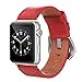 SWEES Genuine Leather Band Compatible iWatch Apple Watch 38mm Series 3, Series 2, Series 1, Sports & Edition for Women, Small Replacement Designer Design Dressy Accessories