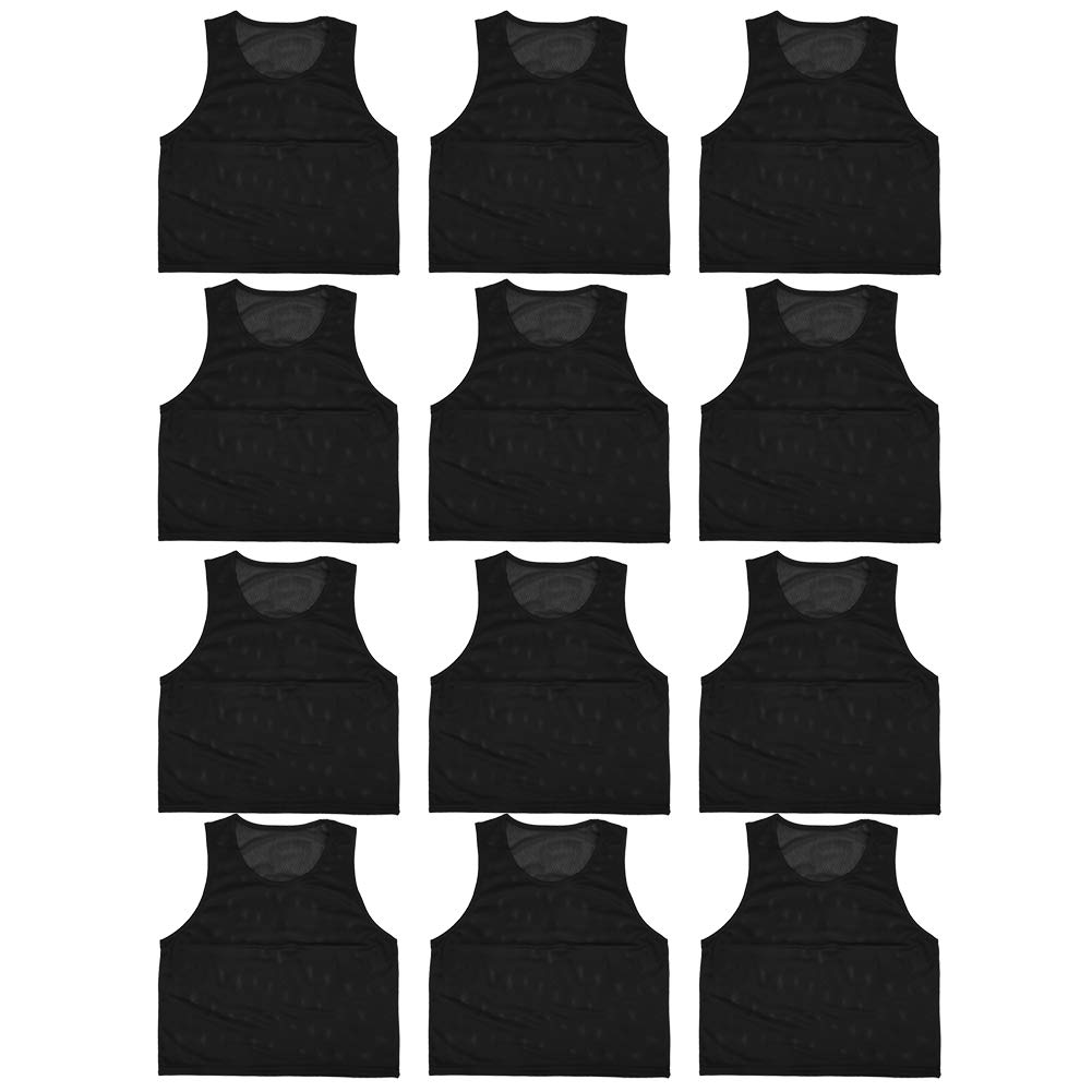 01 02 015 Kids Sports Vest, Nylon Mesh Breathable Football Training Exercise Vest Scrimmage Training Vests Soccer Bibs for Sports Scrimmage Bulk for Kids