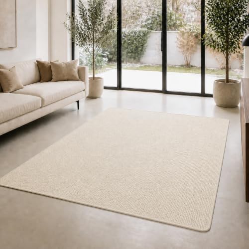 Floordirekt Sisal Teppich 100% Sisal Naturteppich, 80 x 500 cm Elfenbein