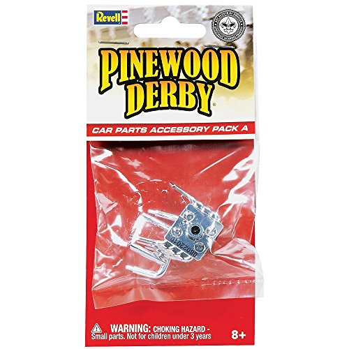 Revell Pinewood Derby Officially Licensed Boy Scouts of America (BSA) Car Parts Accessory Pack A with Rollbar, Exhaust and Engine