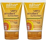 Alba Botanica Sunblock SPF 30, Fragrance Free-4 oz, 2 pack