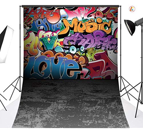 LB 6x9ft Graffiti Style Photography Backdrop Vinyl Customized Photo Background Studio Prop TY111