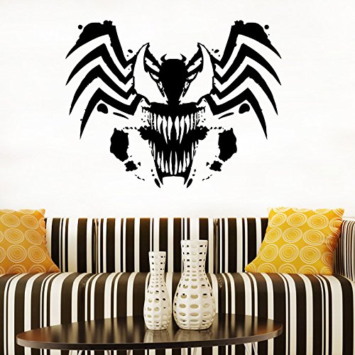 Venom Logo Wall Decal Venom Vinyl Sticker Nursery Superheroes Wall Decor Wall Art Decorations (4vm)
