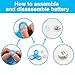 Fidget Hand Finger Spinner, Accmor EDC Toys with Battery Replaceable LED Lights Helps Stress Reducer Relieves ADHD Anxiety for Kids & Adults-White