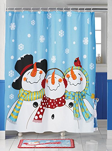 Frosty & Friends Snowman Shower Curtain