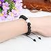 Distance Relationship Couple Bracelet Black Lava Rock & Howlite Stone for Lovers Friendship Bracelet