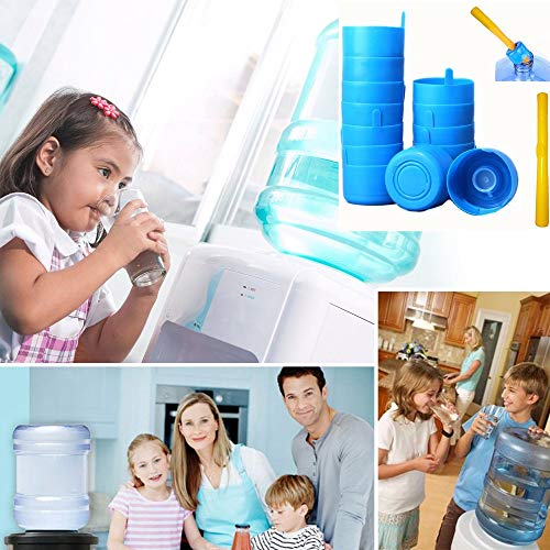 Huitotrade 3 & 5 Gallon Kettle lid Replacement Non-Overflow lid with lid Opener Reusable 5 Gallon lid 20 + 1 Kettle Handle (Random Color) +1 Crowbar