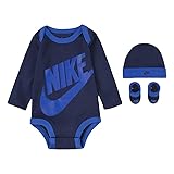 Nike Baby Long Sleeve Bodysuit, Hat and Booties 3