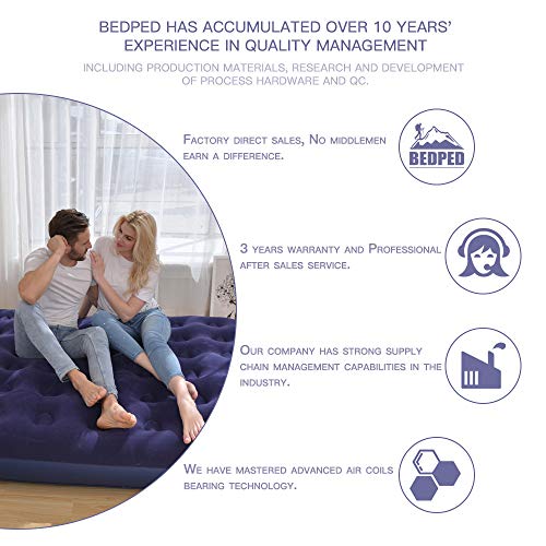 Gift Queen Air Mattress with Electric Pump Portable Blow Up Mattress