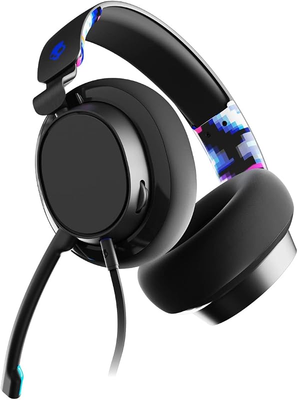 SLYR Pro Casque de Gaming Multiplateforme Supra-Auriculaire Filaire, Perception Sonore Optimisée, Microphone IA, Compatible Xbox + PlayStation + PC - Bleu