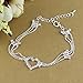 ABC Three Layers of Love Anklet Chain