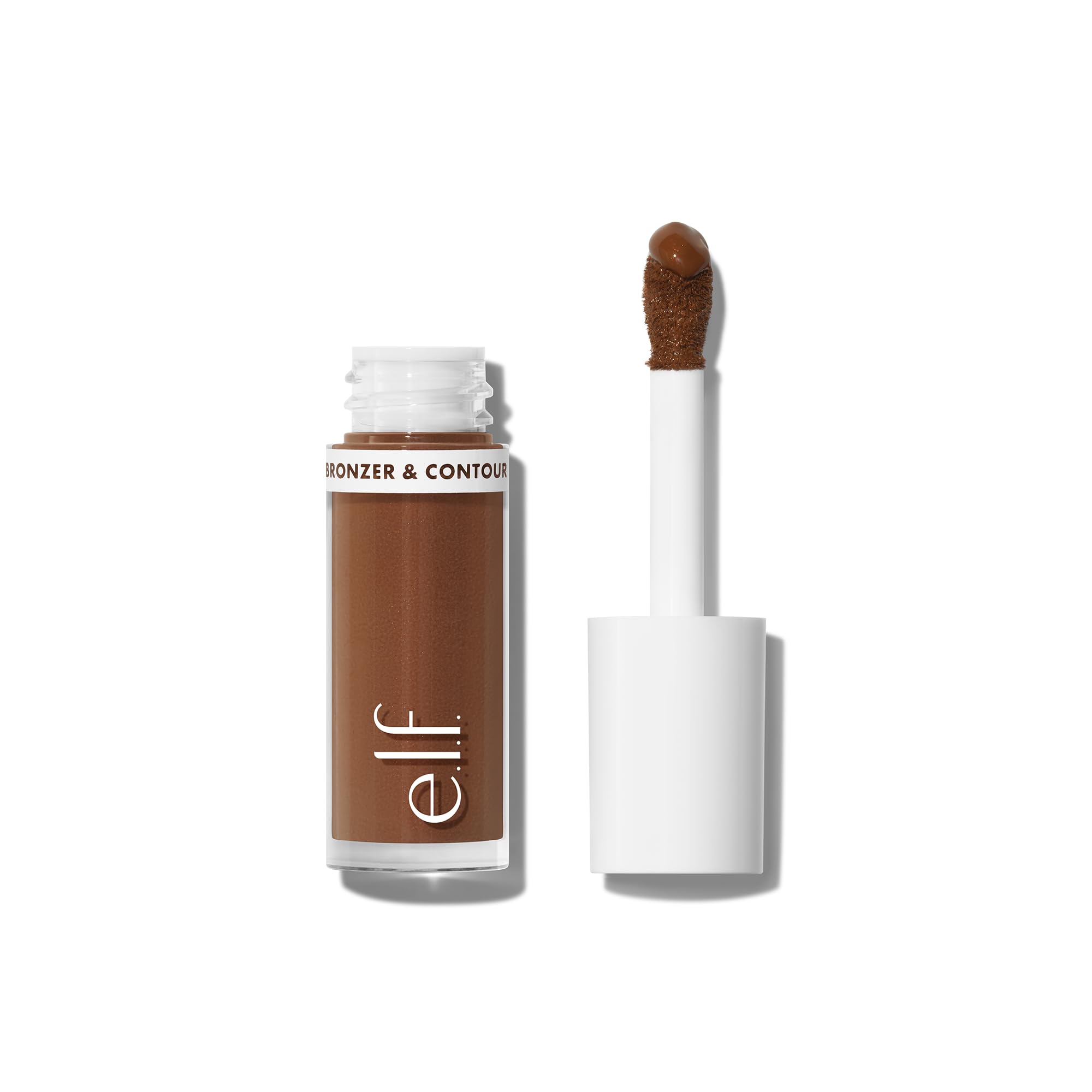 e.l.f. Camo Liquid Bronzer & Contour, Highly Pigmented, Natural-Looking Glowy Finish, Long-Lasting, Rounded Applicator, Vegan & Cruelty-Free, 8 Deep