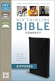 NIV Thinline Zippered Collection Bible, Compact