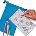 Coloring-On-The-Go Coloring Books Set for Adult & Grownups –148 HR Coloring Pages W/Durable Designed Pouch & Hardcover Spiral Bound Format- Portable DIY Craft Creative Kit - Be Creative Everywhere!