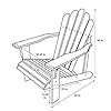 Shine Company 4621LG Westport II Hydro-TEX Finish, Lime Green Wooden Adirondack Chair