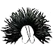 L'VOW Fashion Feather Cape Stole Black Shawl Iridescent