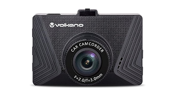 Amazon.com: Volkano 720P Dash Cámara con grabación en bucle, pantalla LCD  de 2 pulgadas y lente gran angular de 110°, detección de movimiento por  radar y grabadora de colisión automática, ranura para
