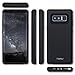 TORU CX PRO Case for Galaxy Note 8, with Card Holder | Slim Protective Shockproof Heavy Duty Cover with Hidden Credit Cards Wallet Flip Slot Compartment Kickstand | Include Mirror - Black